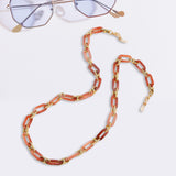 Maxbell Glasses Chain Holder Acrylic Sunglasses Lanyard for Office Photo Props Beach Flesh pink