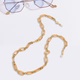Maxbell Glasses Chain Holder Acrylic Sunglasses Lanyard for Office Photo Props Beach Champagne