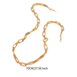 Maxbell Glasses Chain Holder Acrylic Sunglasses Lanyard for Office Photo Props Beach Champagne