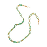 Maxbell Glasses Chain Holder Acrylic Sunglasses Lanyard for Office Photo Props Beach Green