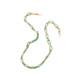 Maxbell Glasses Chain Holder Acrylic Sunglasses Lanyard for Office Photo Props Beach Green