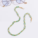 Maxbell Glasses Chain Holder Acrylic Sunglasses Lanyard for Office Photo Props Beach Green