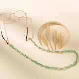 Maxbell Glasses Chain Holder Acrylic Sunglasses Lanyard for Office Photo Props Beach Green