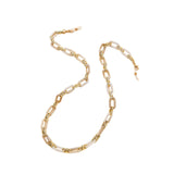 Maxbell Glasses Chain Holder Acrylic Sunglasses Lanyard for Office Photo Props Beach Beige white