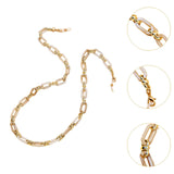 Maxbell Glasses Chain Holder Acrylic Sunglasses Lanyard for Office Photo Props Beach Beige white