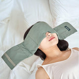 Maxbell Weighted Eye Mask Eye Pillow Weighted Eye Blindfold for Women Men Relaxation Green