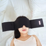 Maxbell Weighted Eye Mask Eye Pillow Weighted Eye Blindfold for Women Men Relaxation Black