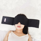 Maxbell Weighted Eye Mask Eye Pillow Weighted Eye Blindfold for Women Men Relaxation Black