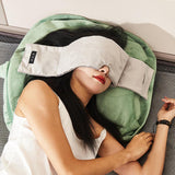 Maxbell Weighted Eye Mask Eye Pillow Weighted Eye Blindfold for Women Men Relaxation Black