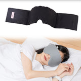 Maxbell Weighted Eye Mask Eye Pillow Weighted Eye Blindfold for Women Men Relaxation Black