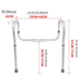 Maxbell Toilet Safety Rail Ergonomic Bathroom Armrest for Men Women Disabled Elderly