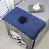 Maxbell Massage Table Towel Fiber SPA Massage Towel for Beauty Salon SPA Massage Bed Blue