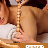 Maxbell Massage Rod Wood Portable Scraping Tool for Arms Muscle Soreness Relief Shoulder Small No storage bag