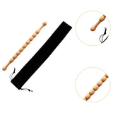 Maxbell Massage Rod Wood Portable Scraping Tool for Arms Muscle Soreness Relief Shoulder Small with storage bag