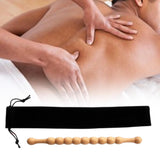 Maxbell Massage Rod Wood Portable Scraping Tool for Arms Muscle Soreness Relief Shoulder Small with storage bag