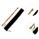 Maxbell Massage Rod Wood Portable Scraping Tool for Arms Muscle Soreness Relief Shoulder Large with storage bag