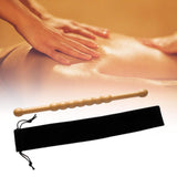 Maxbell Massage Rod Wood Portable Scraping Tool for Arms Muscle Soreness Relief Shoulder Large with storage bag