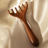 Maxbell Manual Head Massager Portable Guasha Scraping Brush for Home Women Men Hotel 14.5x7cm