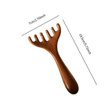 Maxbell Manual Head Massager Portable Guasha Scraping Brush for Home Women Men Hotel 14.5x7cm