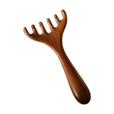 Maxbell Manual Head Massager Portable Guasha Scraping Brush for Home Women Men Hotel 14.5x7cm