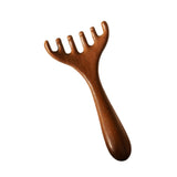 Maxbell Manual Head Massager Portable Guasha Scraping Brush for Home Women Men Hotel 14.5x7cm