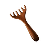 Maxbell Manual Head Massager Portable Guasha Scraping Brush for Home Women Men Hotel 14.5x7cm