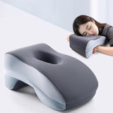 Maxbell Sleeping Pillow Multifunction Neck Cushion Face Cushion Comfortable Neck Pad blue