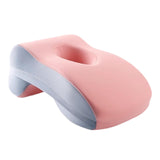 Maxbell Sleeping Pillow Multifunction Neck Cushion Face Cushion Comfortable Neck Pad pink and blue