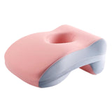 Maxbell Sleeping Pillow Multifunction Neck Cushion Face Cushion Comfortable Neck Pad pink and blue