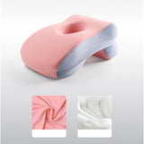 Maxbell Sleeping Pillow Multifunction Neck Cushion Face Cushion Comfortable Neck Pad pink and blue