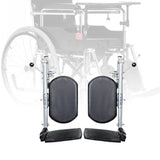 Maxbell 2x Footrest for Wheelchairs Right and Left Sturdy Wheelchair Accessories Set