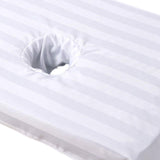 Maxbell Cotton Massage Table Face Hole Towel with Face Breath Hole for SPA Bed Table White