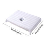 Maxbell Cotton Massage Table Face Hole Towel with Face Breath Hole for SPA Bed Table White