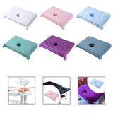 Maxbell Cotton Massage Table Face Hole Towel with Face Breath Hole for SPA Bed Table White