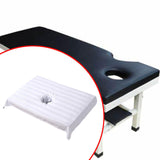 Maxbell Cotton Massage Table Face Hole Towel with Face Breath Hole for SPA Bed Table White