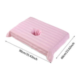 Maxbell Cotton Massage Table Face Hole Towel with Face Breath Hole for SPA Bed Table Pink