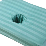 Maxbell Cotton Massage Table Face Hole Towel with Face Breath Hole for SPA Bed Table Green