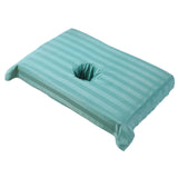 Maxbell Cotton Massage Table Face Hole Towel with Face Breath Hole for SPA Bed Table Green