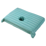 Maxbell Cotton Massage Table Face Hole Towel with Face Breath Hole for SPA Bed Table Green