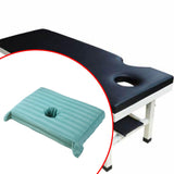 Maxbell Cotton Massage Table Face Hole Towel with Face Breath Hole for SPA Bed Table Green