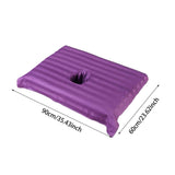 Maxbell Cotton Massage Table Face Hole Towel with Face Breath Hole for SPA Bed Table Violet
