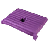 Maxbell Cotton Massage Table Face Hole Towel with Face Breath Hole for SPA Bed Table Violet