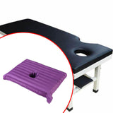 Maxbell Cotton Massage Table Face Hole Towel with Face Breath Hole for SPA Bed Table Violet