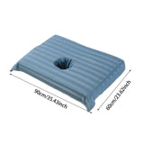 Maxbell Cotton Massage Table Face Hole Towel with Face Breath Hole for SPA Bed Table Blue
