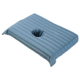 Maxbell Cotton Massage Table Face Hole Towel with Face Breath Hole for SPA Bed Table Blue