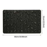 Maxbell Foot Massage Pad Lightweight Acupressure Mat for Drawing Room Home Household black