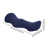 Maxbell Lumbar Support Pillow for Bed Back Pillow for Car Seat Office Chair blue