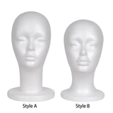 Maxbell Foam Mannequin Head Wigs Display Model for Stylist Clothing Stores Salon style A