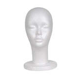 Maxbell Foam Mannequin Head Wigs Display Model for Stylist Clothing Stores Salon style A