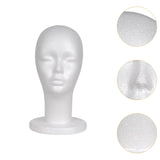 Maxbell Foam Mannequin Head Wigs Display Model for Stylist Clothing Stores Salon style A